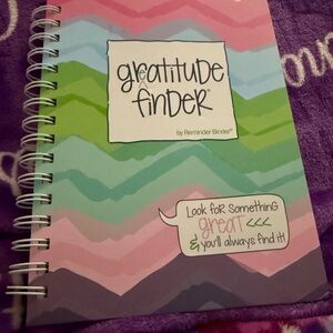Gratitude Finder Spiral Journal - Pastel Chevron